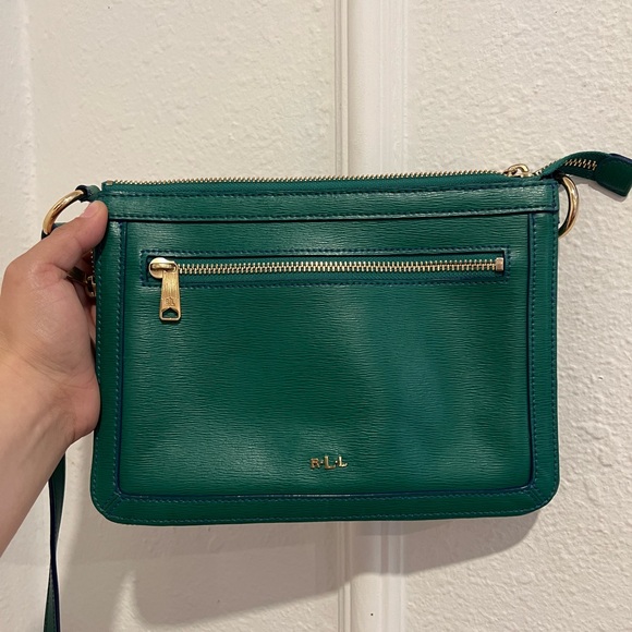 Ralph Lauren Green Crossbody Bag - Picture 1 of 6
